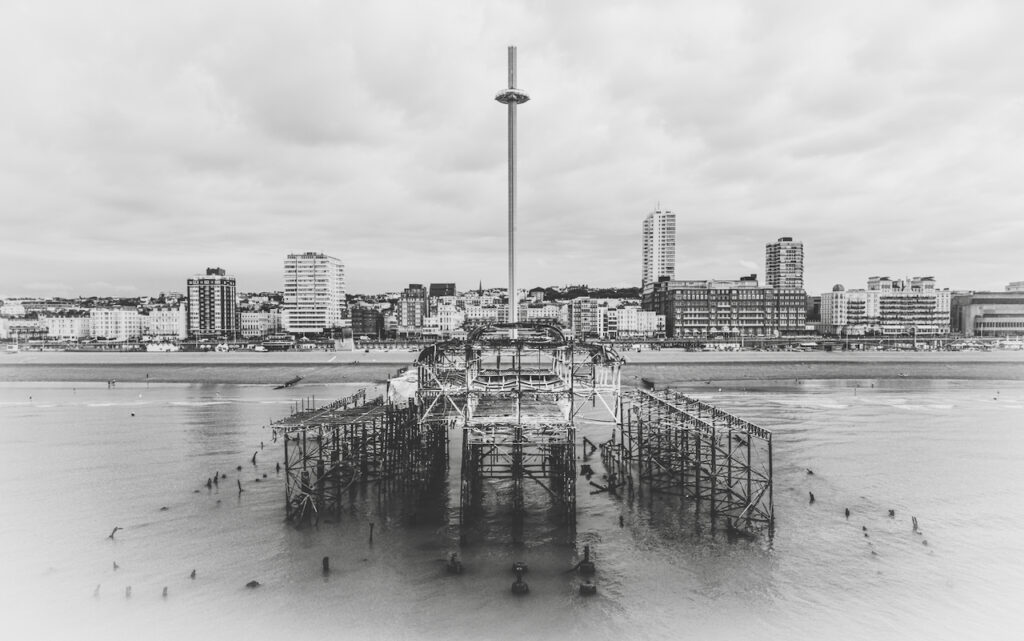 Brighton West Pier and i360